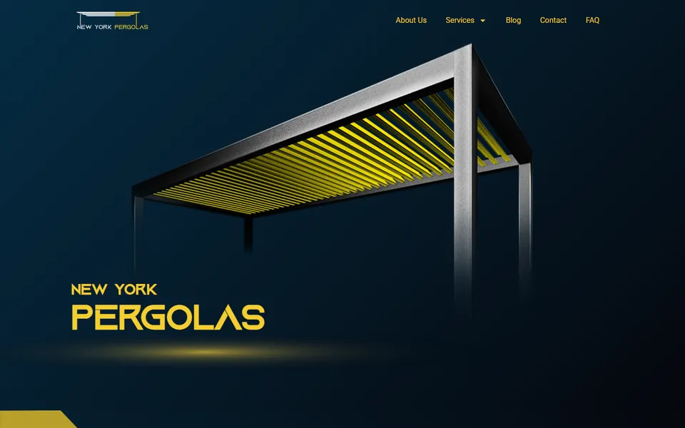 New York Pergolas website homepage